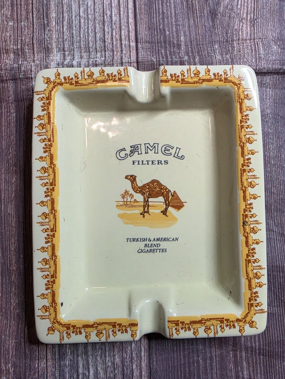 Vintage 1996 Camel Cigarette Ceramic Ashtray Collectible